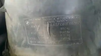 Vehicul casat bmw serie 3 berlina (e46) 320d al anului 2002 alimentat 204d4