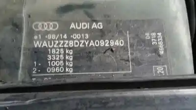 Veículo de Sucata audi a4 berlina (b5) 1.9 tdi do ano 2000 alimentado avg