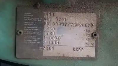 Scrapping Vehicle opel corsa b base (e) of the year 1997 powered x12sz