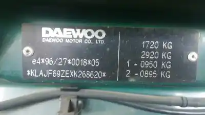 Hurda Aracı DAEWOO NUBIRA BERLINA CDX (1999->) Yılın 1999 güçlü X20SED