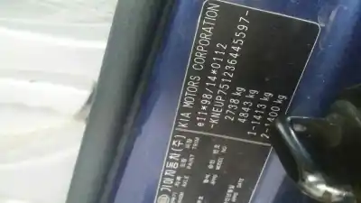 Scrapping Vehicle kia carnival ii 2.9 crdi cat of the year 2003 powered j3