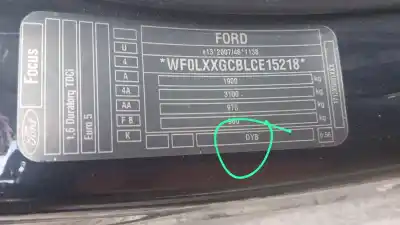 Scrapping Vehicle ford focus lim. (cb8) ambiente of the year 2012 powered t3db