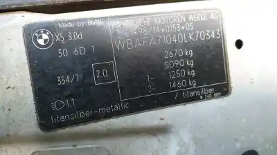 Veículo de Sucata bmw x5 (e53) 3.0d do ano 2002 alimentado 306d1