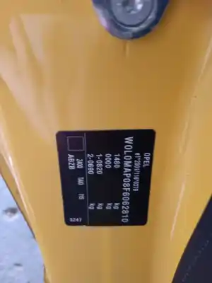 Scrapping Vehicle opel adam (m13) 1.4 of the year 2015 powered b14xer