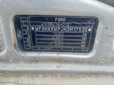 Scrapping Vehicle ford fiesta (cbk) ambiente of the year 2004 powered f6ja