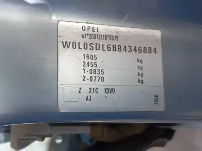 Veículo de Sucata opel corsa d catch me do ano 2008 alimentado z12xep