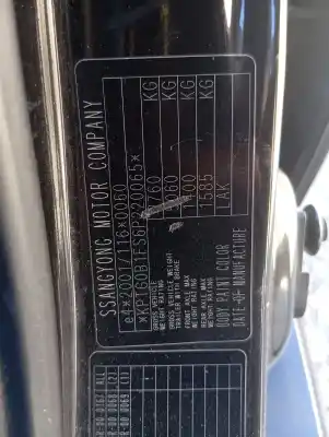 Veículo de Sucata SSANGYONG REXTON RX 270 Full do ano 2006 alimentado D27DT