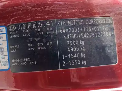 Veículo de Sucata kia carnival 2.9 crdi vgt active do ano 2008 alimentado j3