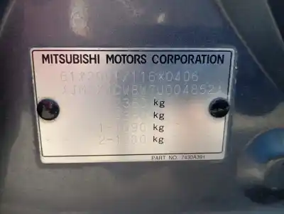 Scrapping Vehicle MITSUBISHI OUTLANDER (CW0) 2.0 DI-D Intense of the year 2007 powered B5Y