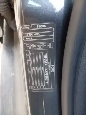 Scrapping Vehicle ford focus iii 1.5 tdci of the year 2016 powered xwda