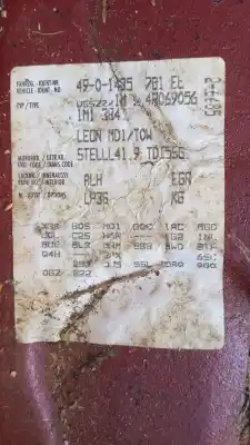 Veículo de Sucata seat leon (1m1) signo do ano 2004 alimentado alh