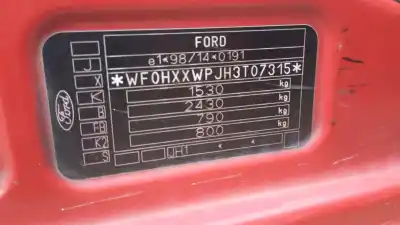 Veicolo di demolizione ford fiesta (cbk) ambiente dell'anno 2003 alimentato fxjb