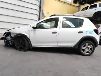 Veículo de Sucata dacia sandero stepway do ano 2016 alimentado h4b408
