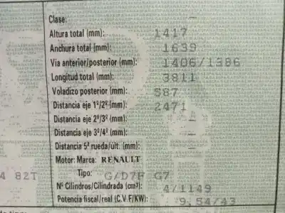 Утилизация автомобиля renault   года 2002 питание d7f746
