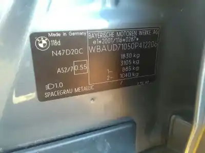 Vehicul casat bmw serie 1 berlina (e81/e87) 118d al anului 2009 alimentat n47d20c