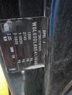 Scrapping Vehicle opel corsa d corsavan of the year 2014 powered z13 dtj