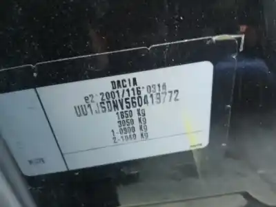 Здавання транспортного засобу dacia                                              lodgy                                                                                                                                                                                                                                                      1.6 cat (bivalent. gasolina / gpl)                                                                                                                                                                                                                         року 2012 потужний h4m 740