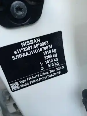 Veicolo di demolizione nissan qashqai+2 (jj10) 2.0 16v cat dell'anno 2008 alimentato 