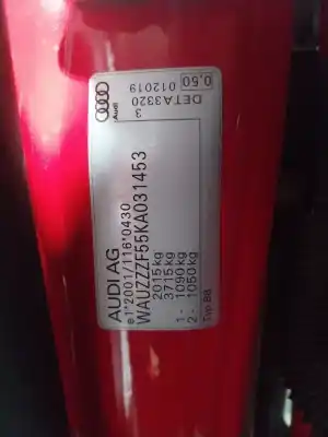 Sloopvoertuig audi                                               a5 (f53, f5p)                                                                                                                                                                                                                                              2.0 tdi                                                                                                                                                                                                                                                    van het jaar 2019 aangedreven deta