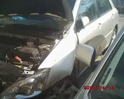 Veículo de Sucata toyota corolla (e12) 1.6 16v do ano 2004 alimentado 3zzfe