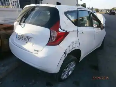 Scrapping Vehicle nissan note 1.2 cat of the year 2014 powered hr12