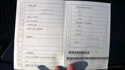 Scrapping Vehicle citroen c4 berlina 1.6 16v hdi of the year 2010 powered 9hx