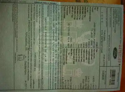 Veículo de Sucata ford fiesta (cb1) titanium do ano 2011 alimentado tzja