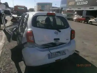 Veículo de Sucata nissan micra (k13) 1.2 cat do ano 2014 alimentado hr12