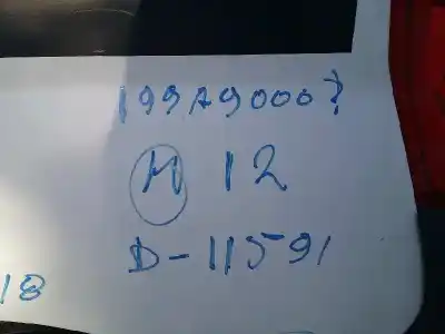 Veicolo di demolizione CITROEN NEMO Seduction dell'anno 2012 alimentato 199A9000