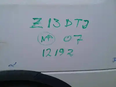 Veicolo di demolizione OPEL COMBO Familiar dell'anno 2007 alimentato Z13DTJ