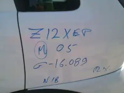 Scrapping Vehicle OPEL CORSA C (X01) 1.2 TWINPORT (F08, F68) of the year 2005 powered Z12XEP