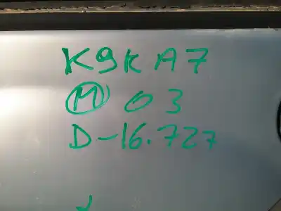 Утилизация автомобиля RENAULT KANGOO (F/KC0) Authentique года 2003 питание K9K A7