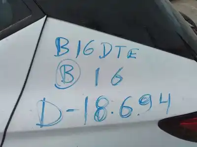 Scrapping Vehicle opel astra k berlina 5p b16dte of the year 2016 powered b16dte