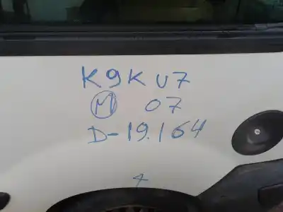 Scrapping Vehicle renault kangoo (f/kc0) authentique of the year 0 powered k9k u7