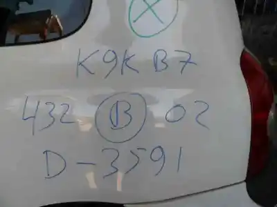 Утилизация автомобиля RENAULT CLIO II FASE II B CB0 Community года 2002 питание K9K B7