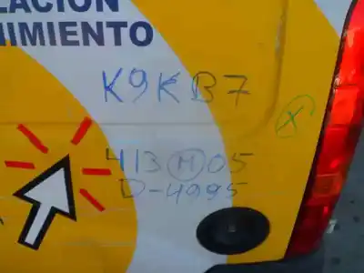 Здавання транспортного засобу renault kangoo (f/kc0) kc/kce8 року 2005 потужний k9k b7