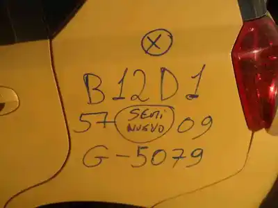 Scrapping Vehicle CHEVROLET AVEO HATCHBACK B12D1 of the year 2009 powered B12D1