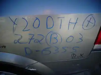 Veicolo di demolizione opel vectra c (z02) 2.0 dti 16v (f69) dell'anno 2003 alimentato y20dth