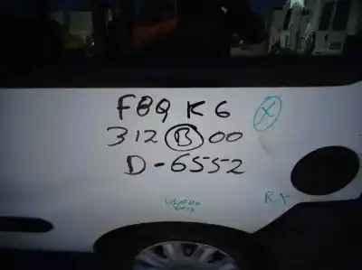 Утилизация автомобиля renault kangoo (f/kc0) authentique года 2000 питание f8q k6