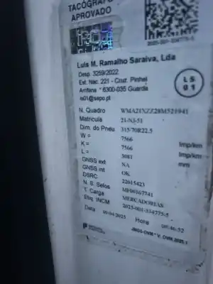 Scrapping Vehicle man tgx  of the year 0 powered 