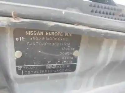 Scrapping Vehicle nissan primera traveller (wp11e) sri of the year 1998 powered sr20de