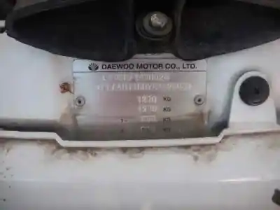 Sloopvoertuig daewoo matiz cd van het jaar 2000 aangedreven af8cv