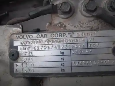Scrapping Vehicle volvo xc90 d5 kinetic of the year 2005 powered d5244t