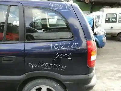 Scrapping Vehicle opel zafira a 2.0 dti of the year 2001 powered y20dth