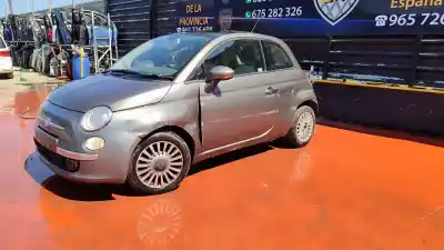 Veículo de Sucata fiat 500 cabrio (150) lounge 86 cv / 63 kw do ano 2011 alimentado 310a1027