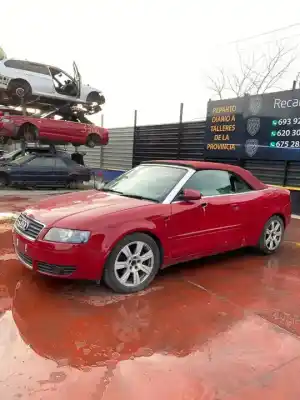 Утилизация автомобиля audi                                               a4 cabrio (8h)                                                                                                                                                                                                                                             3.0 v6 30v cat (asn)                                                                                                                                                                                                                                       года 2001 питание asn