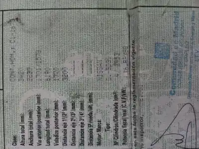 Veículo de Sucata nissan atleon 3.0 do ano 2001 alimentado bd30