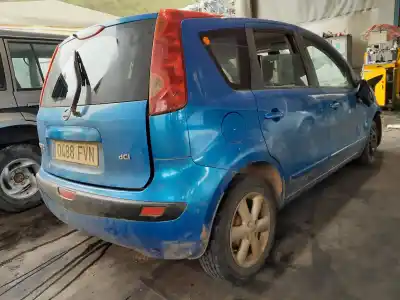 Veicolo di demolizione nissan note (e11e) acenta dell'anno 2007 alimentato k9k276