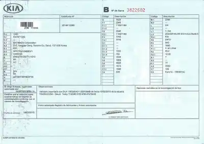 Scrapping Vehicle kia carens (rp) d4fd of the year 2015 powered 