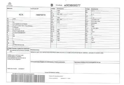 Veicolo di demolizione citroen nemo 1.3 hdi fap dell'anno 2017 alimentato 225a2000